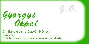 gyorgyi oppel business card